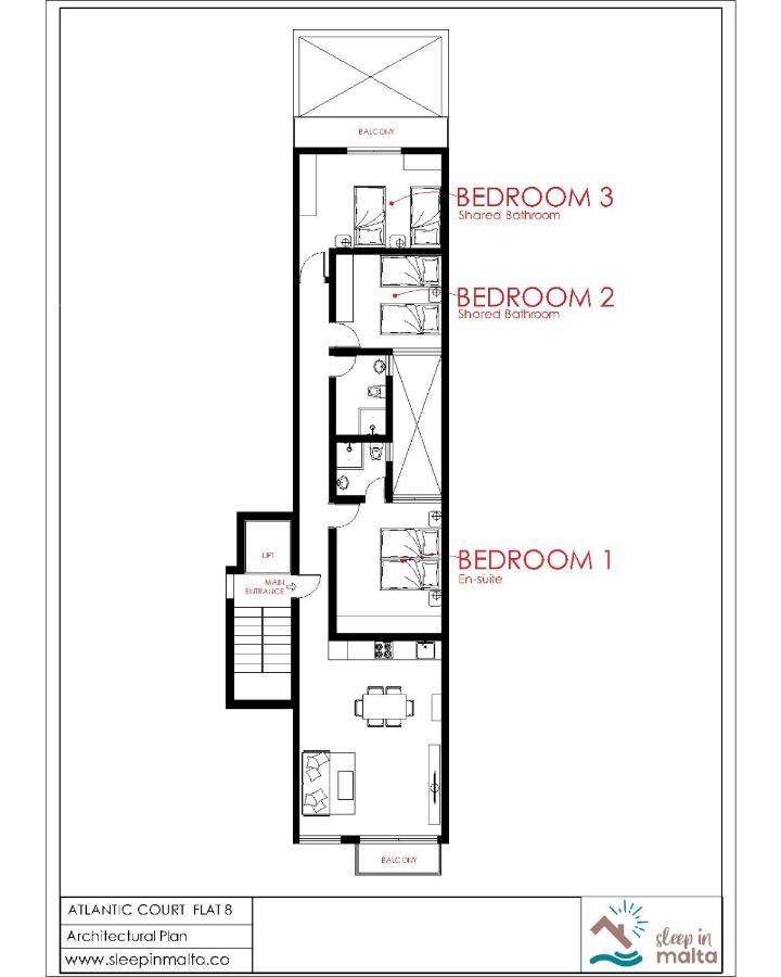 F8 Modern And Bright Apartment In Malta Msida Esterno foto